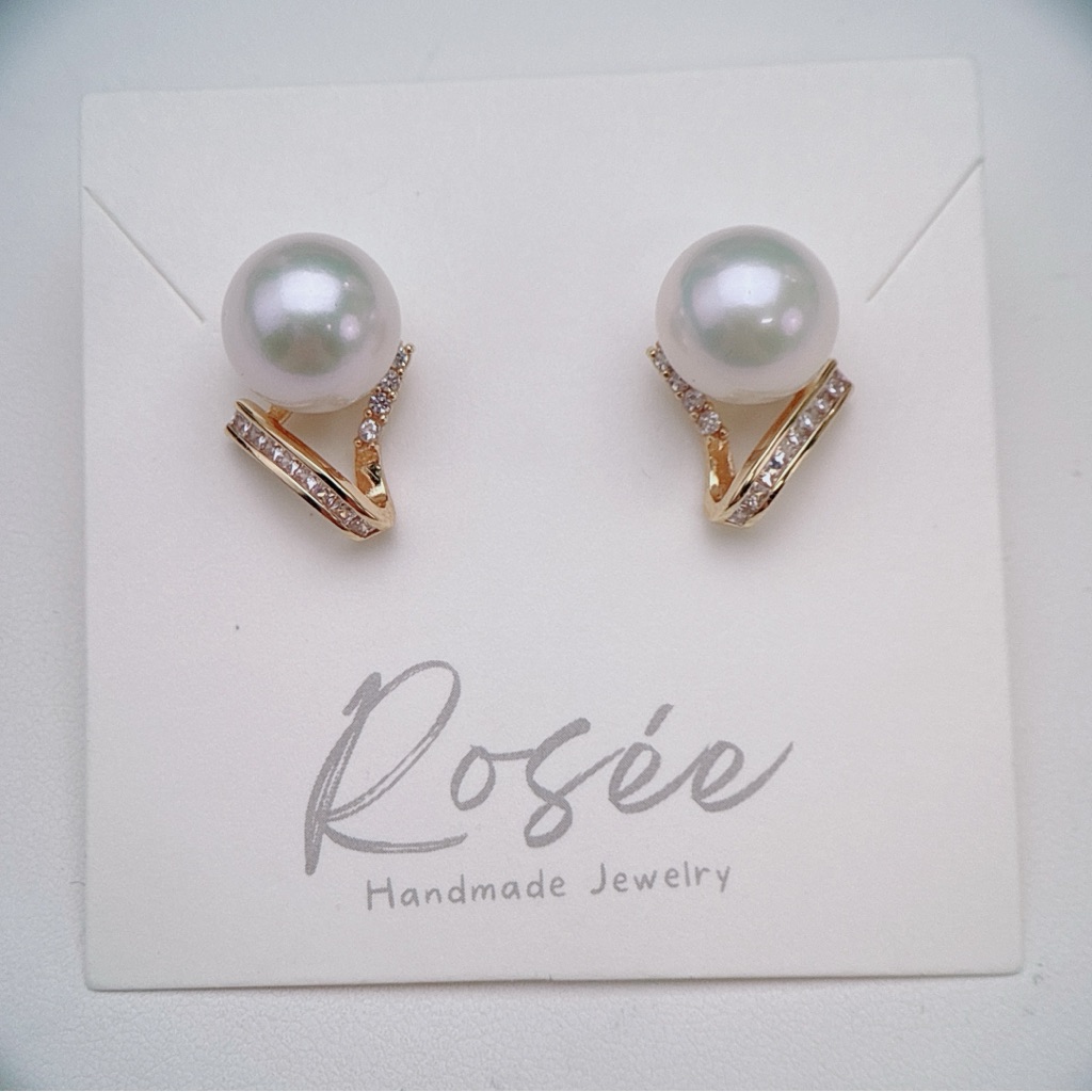 E293 S925 High Quality Freshwater Edison Pearl Studs Earring 11-12mm